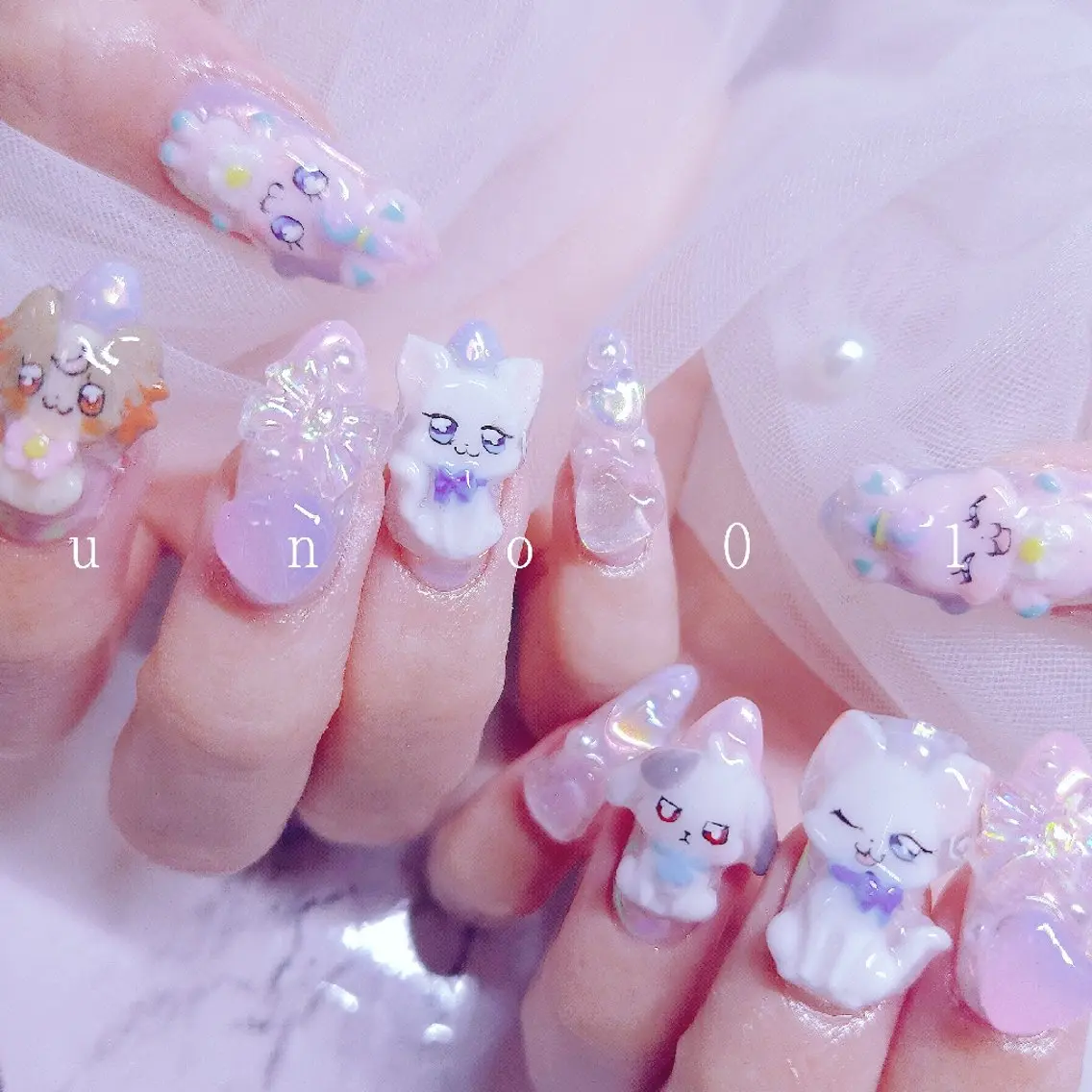 ネイル 梅田🦄中崎町🩵 u n o 0 1のネイルデザイン