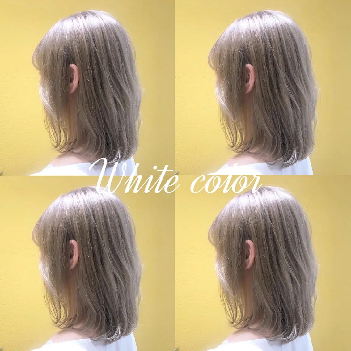 ミディアム カラー ベージュカラー ウルフカット ハッシュカット/七海のヘアスタイル