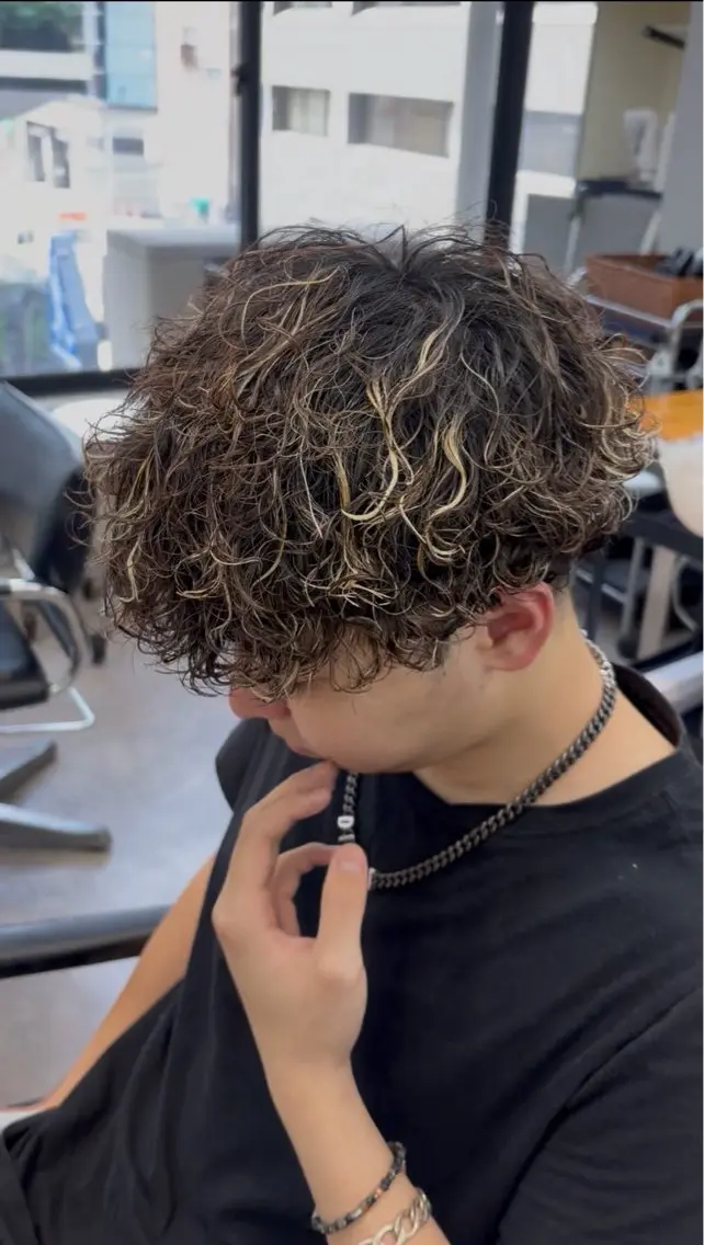 カット＋パーマ＋ヘアセットの写真