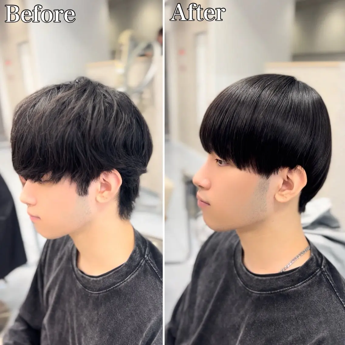 🔮全体縮毛矯正➕オリジナルトリートメント🧴✨【ミニモ限定価格🧧】#メンズ縮毛矯正の写真