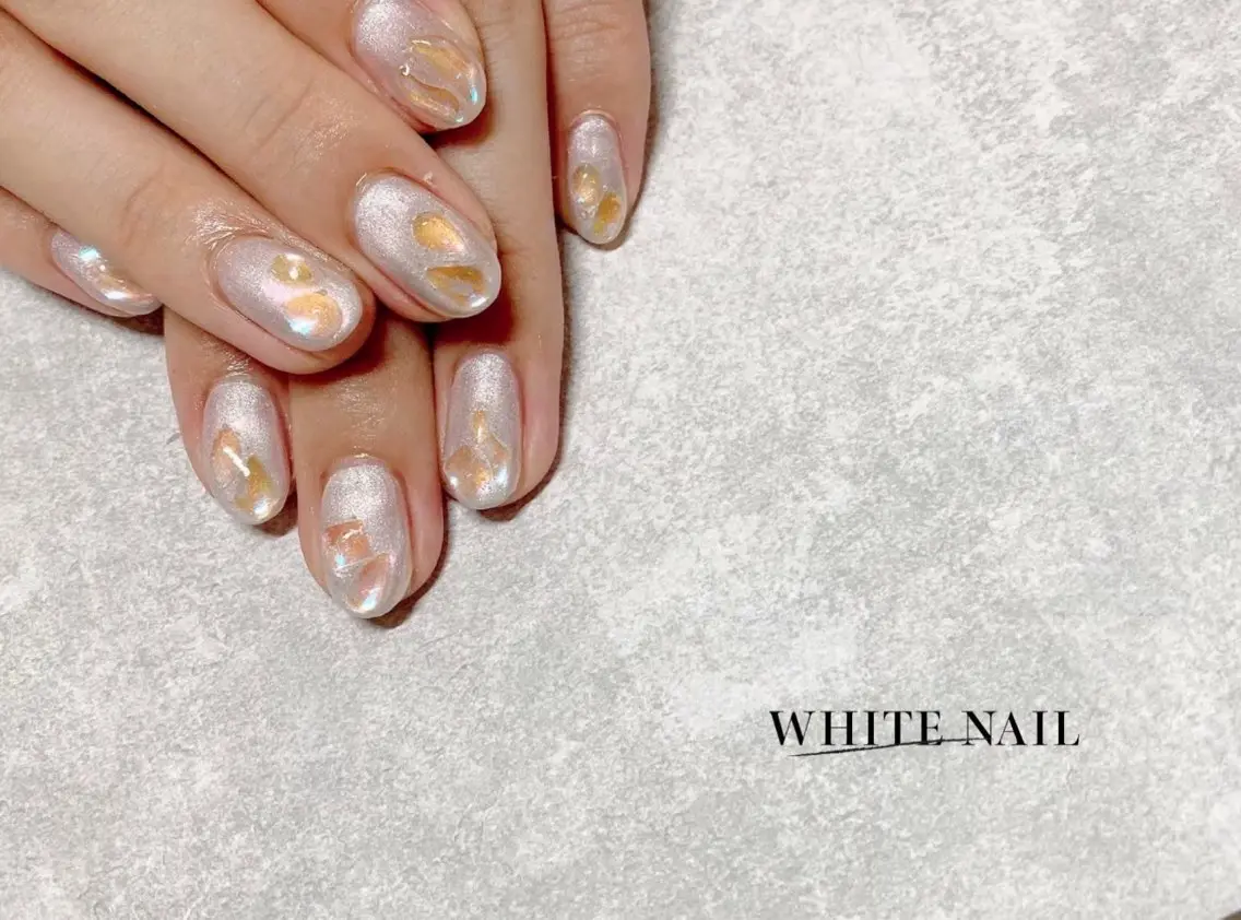 ネイル ハンドネイル WHITE NAIL ホワイトネイルのネイルデザイン