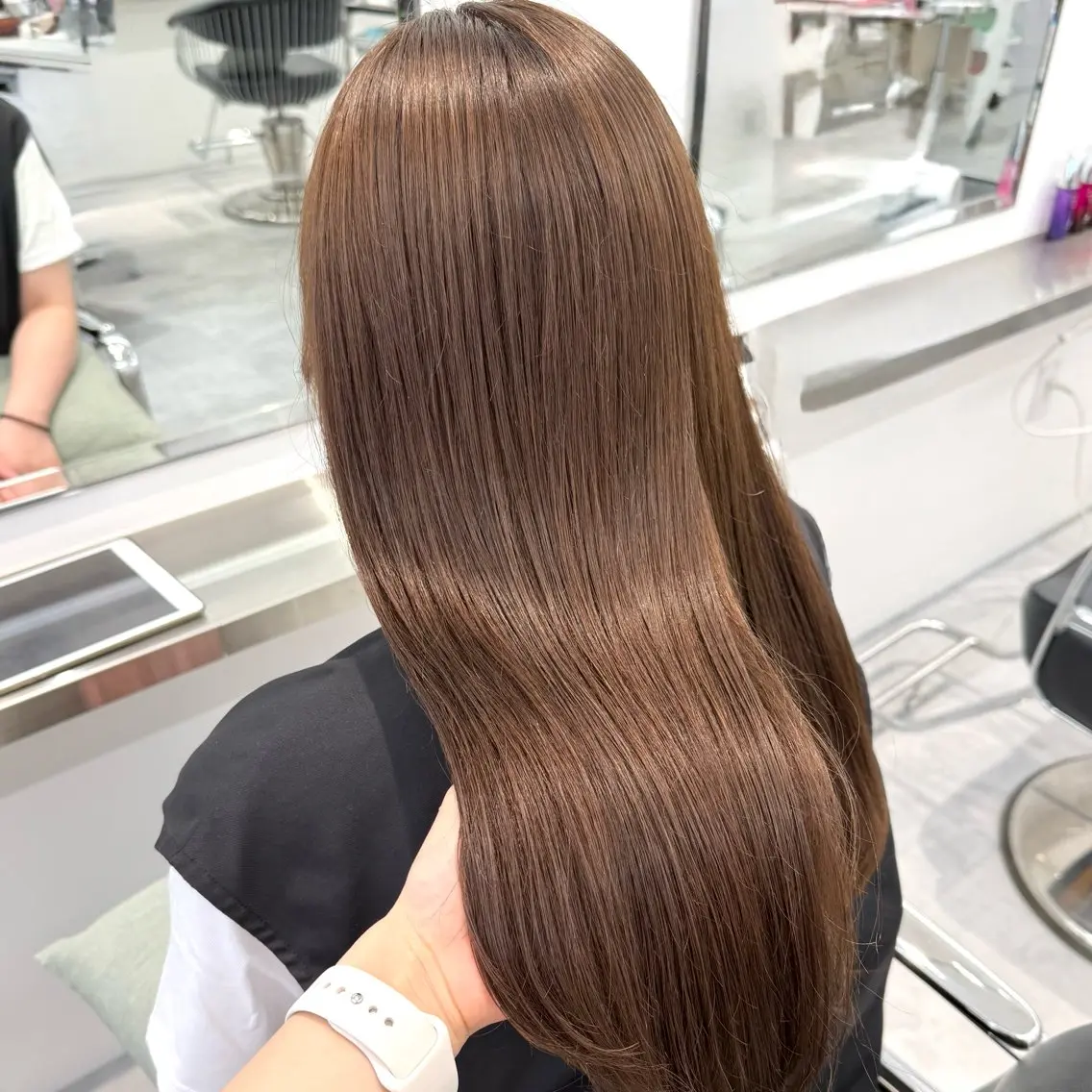 ロング カラー ヘアカラー トリートメント ParveMix￤ 大賀さつき🍨🤍のヘアスタイル