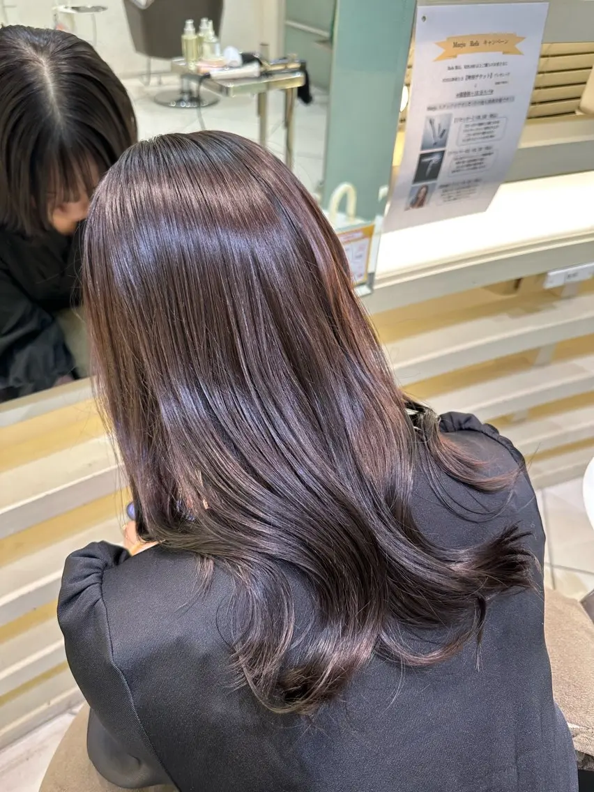 【🫧艶髪🪄】前髪縮毛➕Aujua 1 step トリートメントの写真