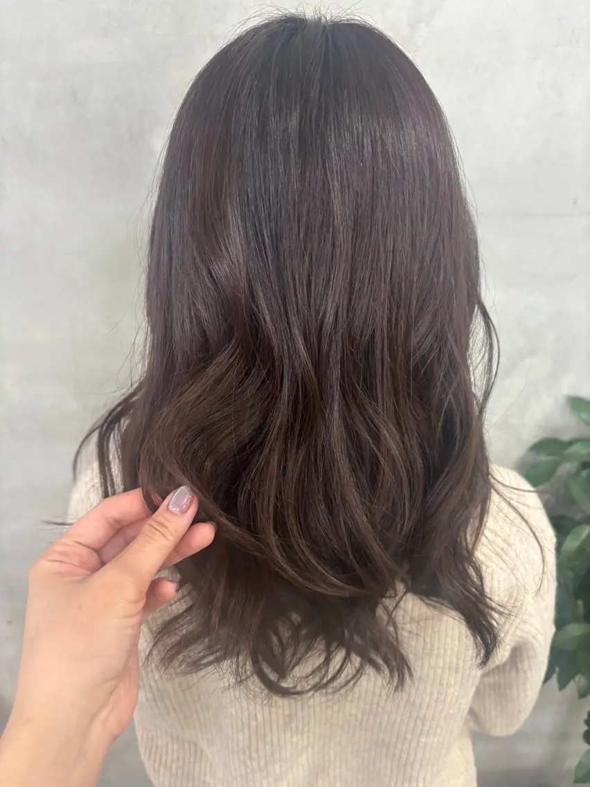 ロング カラー ブラウンカラー カシス 透明感カラー ✨透明感艶カラー ✨💍Yuri💍のヘアスタイル