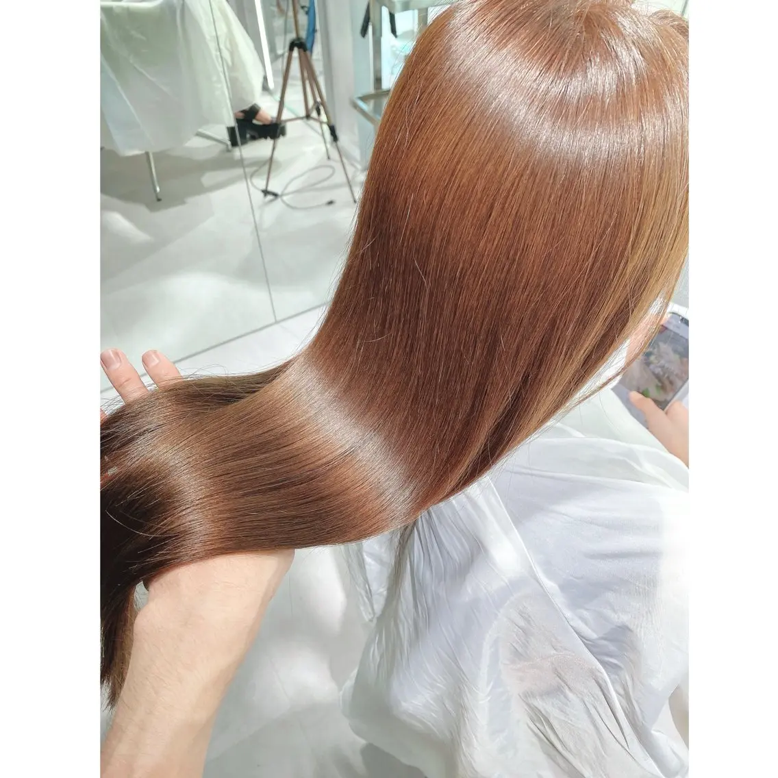 セミロング ヘアカラー 森 隆秀/韓国ヘアのヘアスタイル