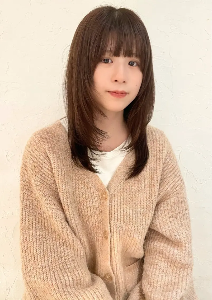 ミディアム ヘアカラー トリートメント 日下 まゆきのヘアスタイル