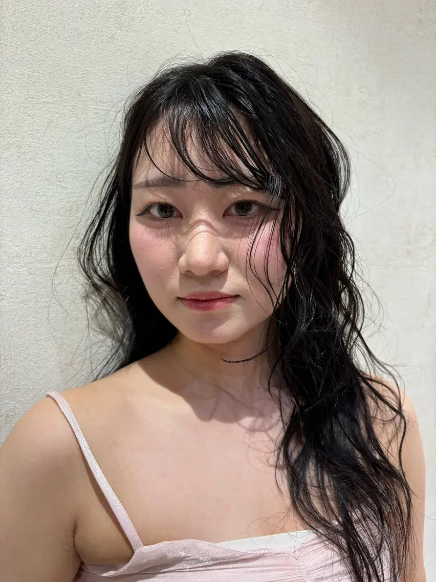 ロング レイヤー/ベージュ/ Yurika🐝🤎のヘアスタイル
