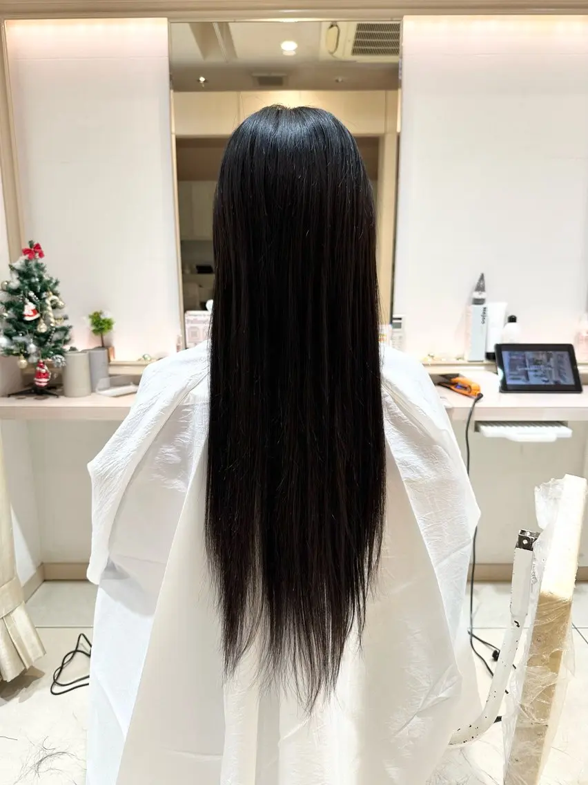 ロング ヘアカラー エクステ ｟羽エクステ｠ スズキのヘアスタイル