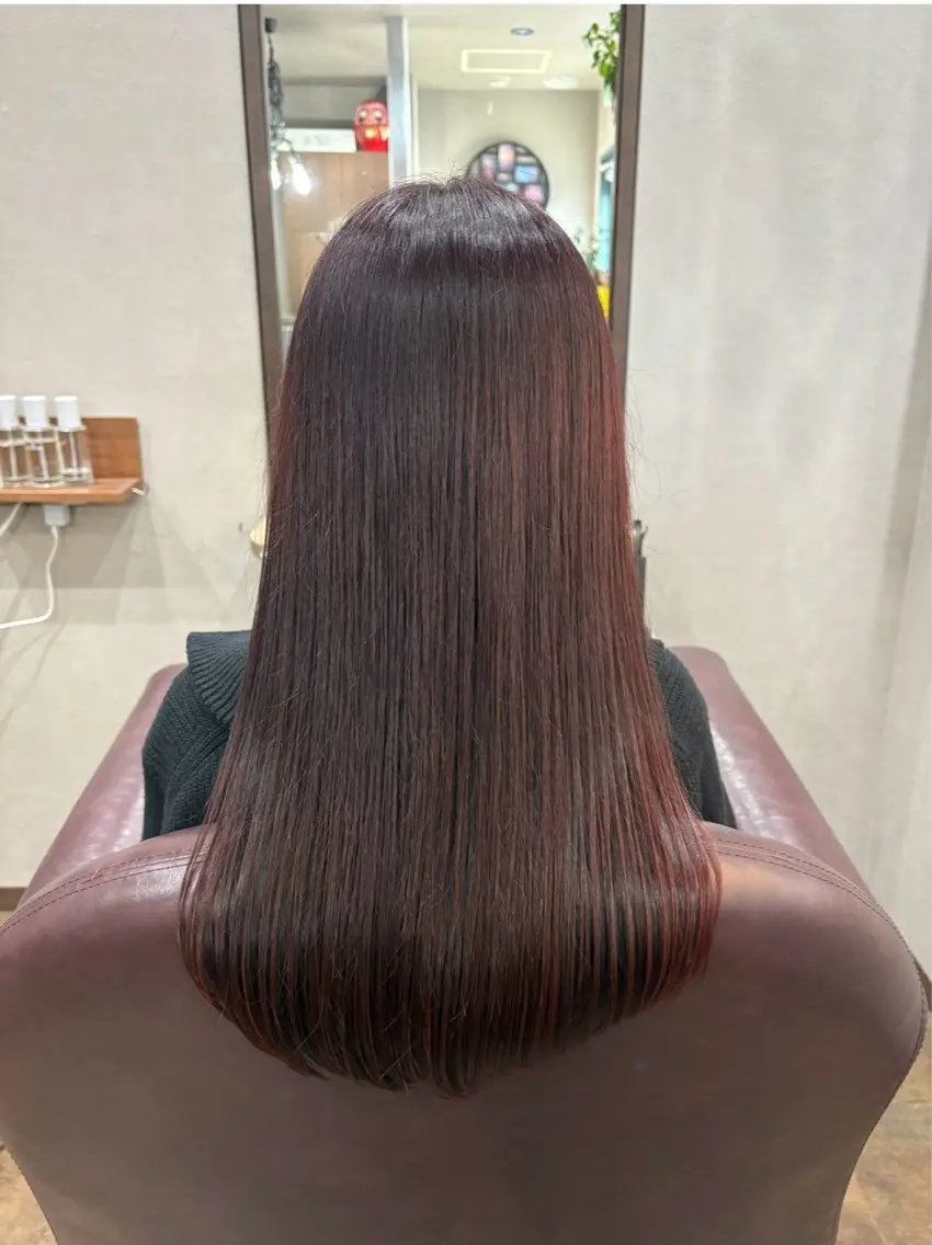 ロング カラー 石田 佳恋のヘアスタイル