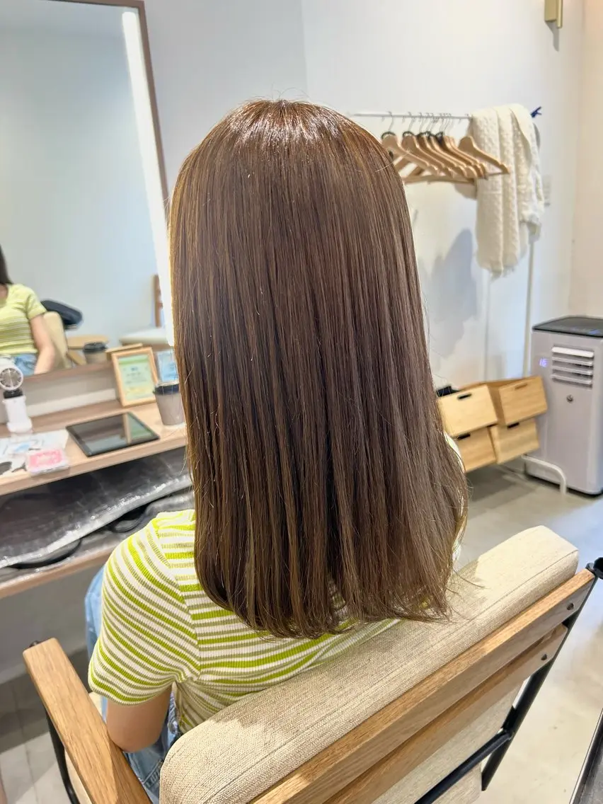 ロング カラー ヘアカラー トリートメント 🎀透明感カラー🎀 mikaのヘアスタイル