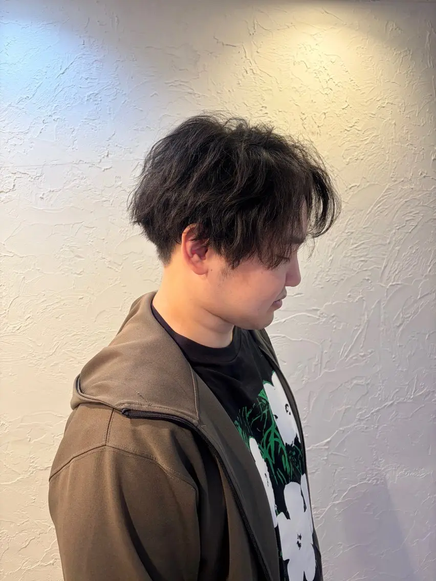メンズ パーマ cie ヒナタのヘアスタイル