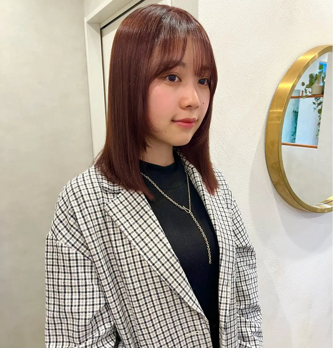 ミディアム カラー ピンクカラー 髪質改善 Lita./ HIKARI🧁🫧のヘアスタイル