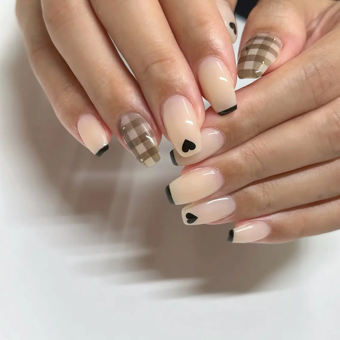 ネイル ハート シンプルネイル Faire MIKIのネイルデザイン