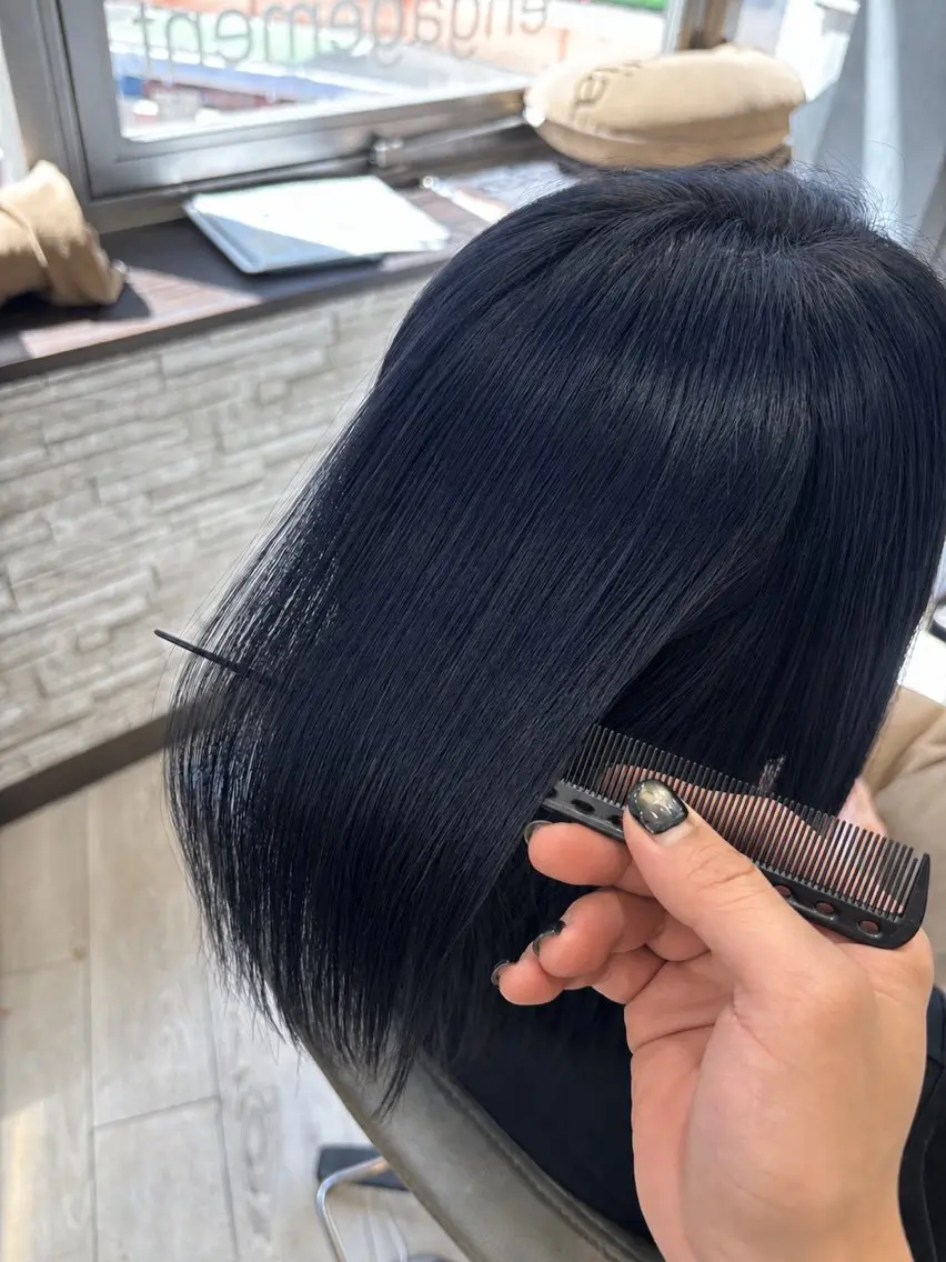 ミディアム ヘアカラー 縮毛矯正 【モデル様募集中】 渡邊 マサキのヘアスタイル