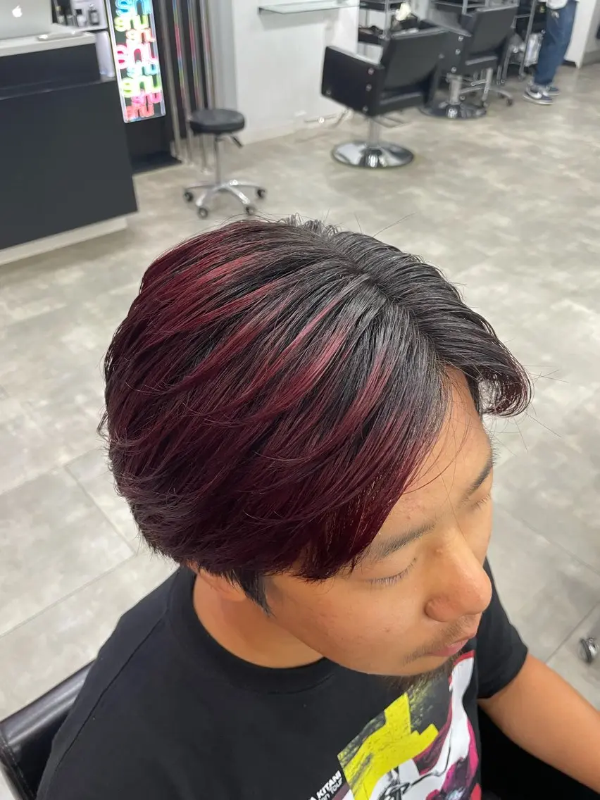 カラー メンズ LOGUE 大濵翔太のヘアスタイル