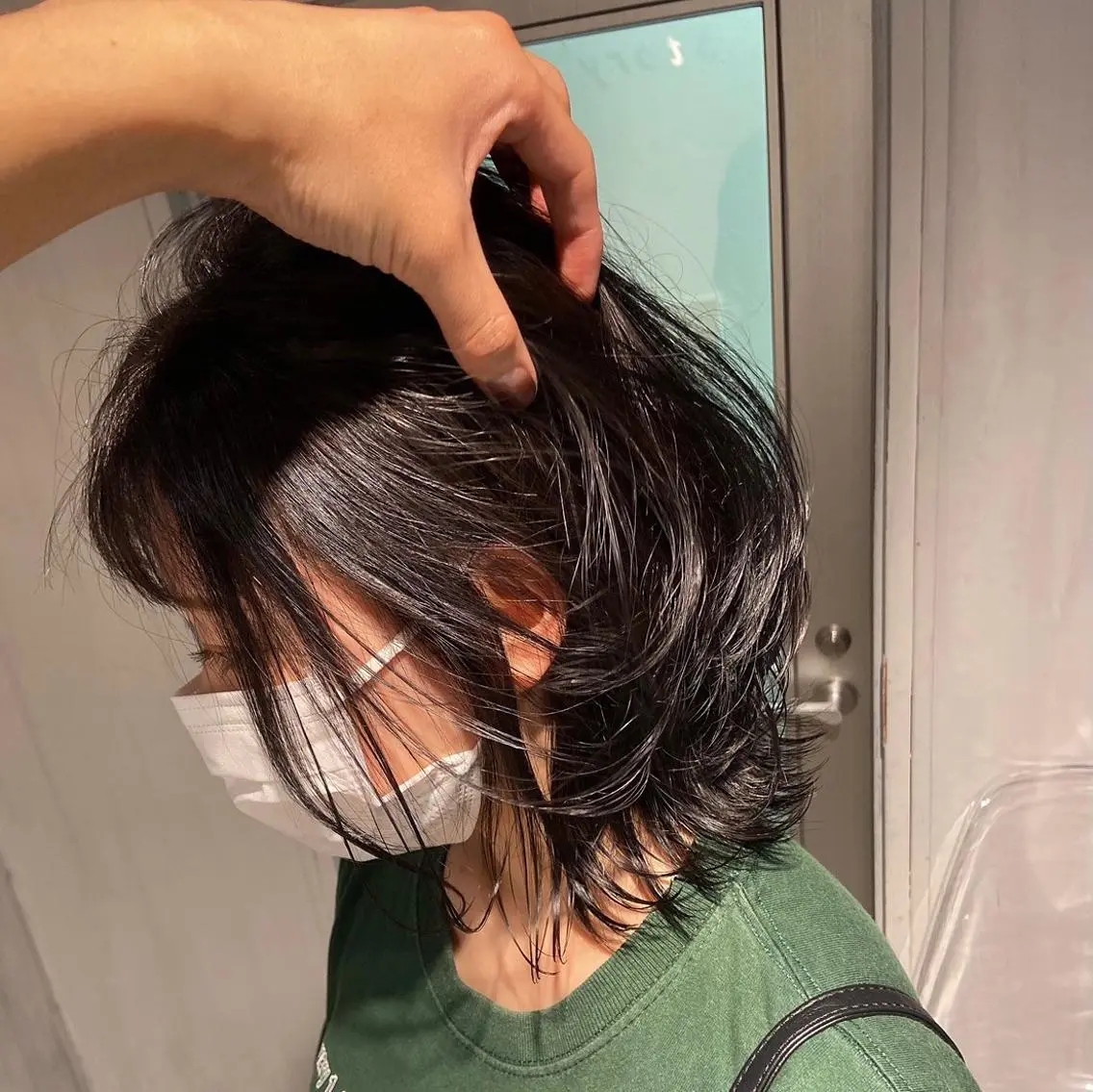 カラー アッシュ ベージュカラー 黒髪 ブリーチ ブラウンカラー MEI🎀レイヤー 🎀韓国styleのヘアスタイル