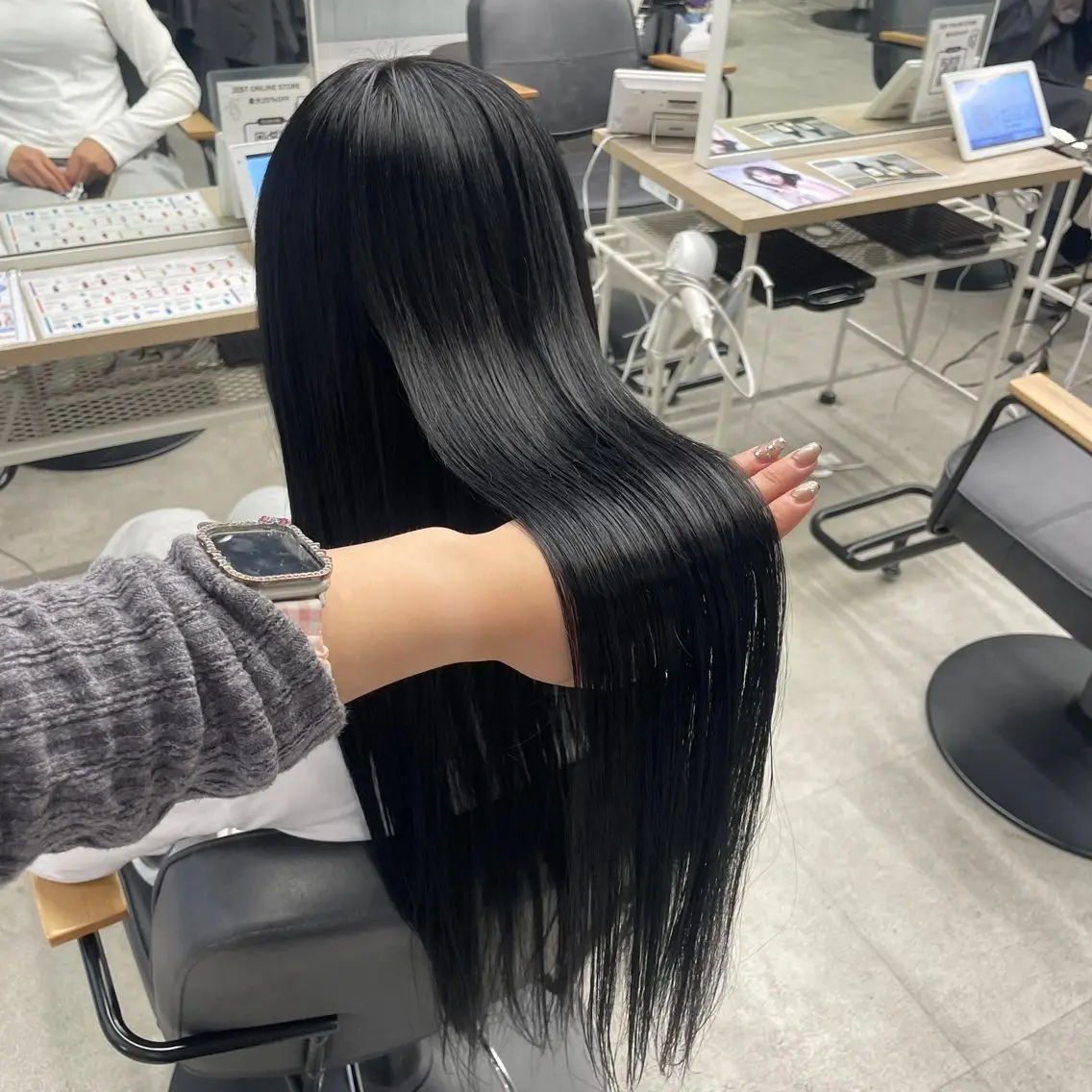カラー ななみ.⋆𝜗𝜚 透明感カラー/まつパのヘアスタイル
