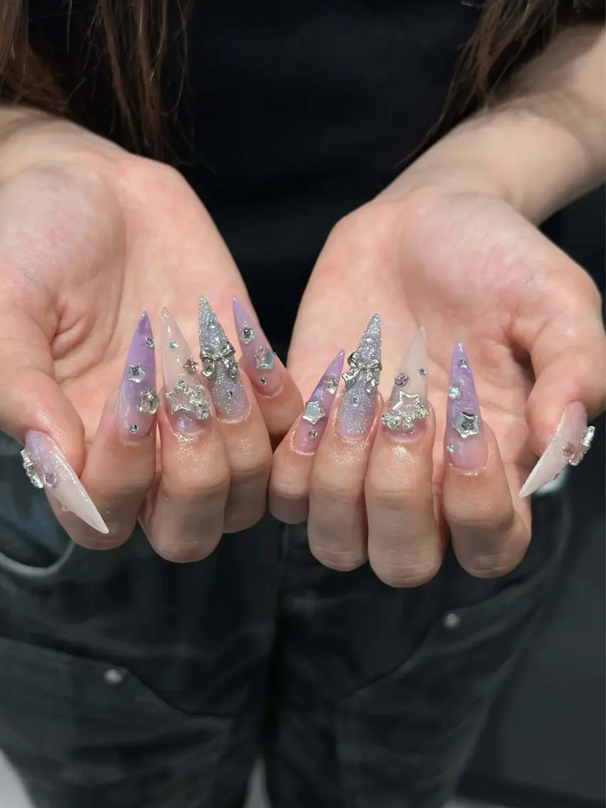 ネイル チークネイル ドット フレンチネイル グラデーション ハート ハンドネイル ハンドケア Eli Muse 新宿ネイルのネイルデザイン