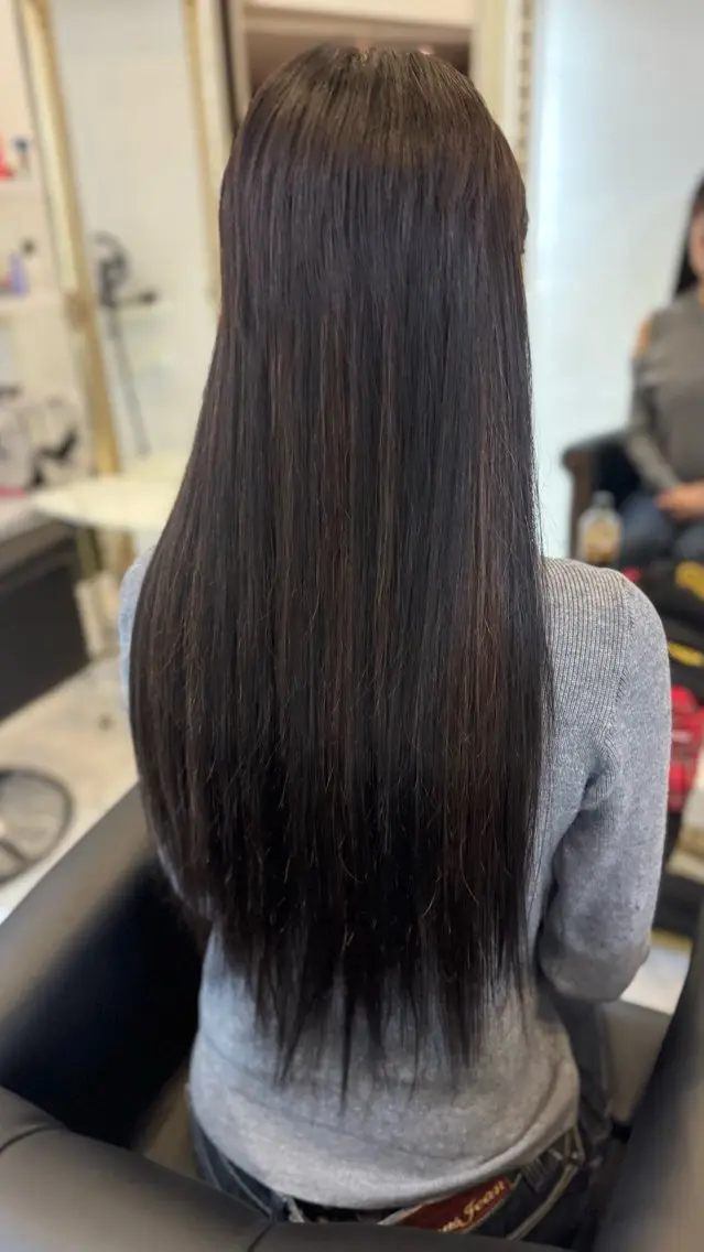 ロング カラー カット ヘアカラー エクステ JADE 💎 Yukiのヘアスタイル