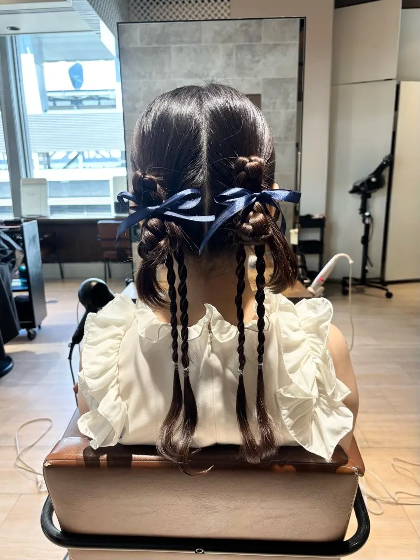ヘアアレンジ ヘアセット 穂積 未優のヘアスタイル