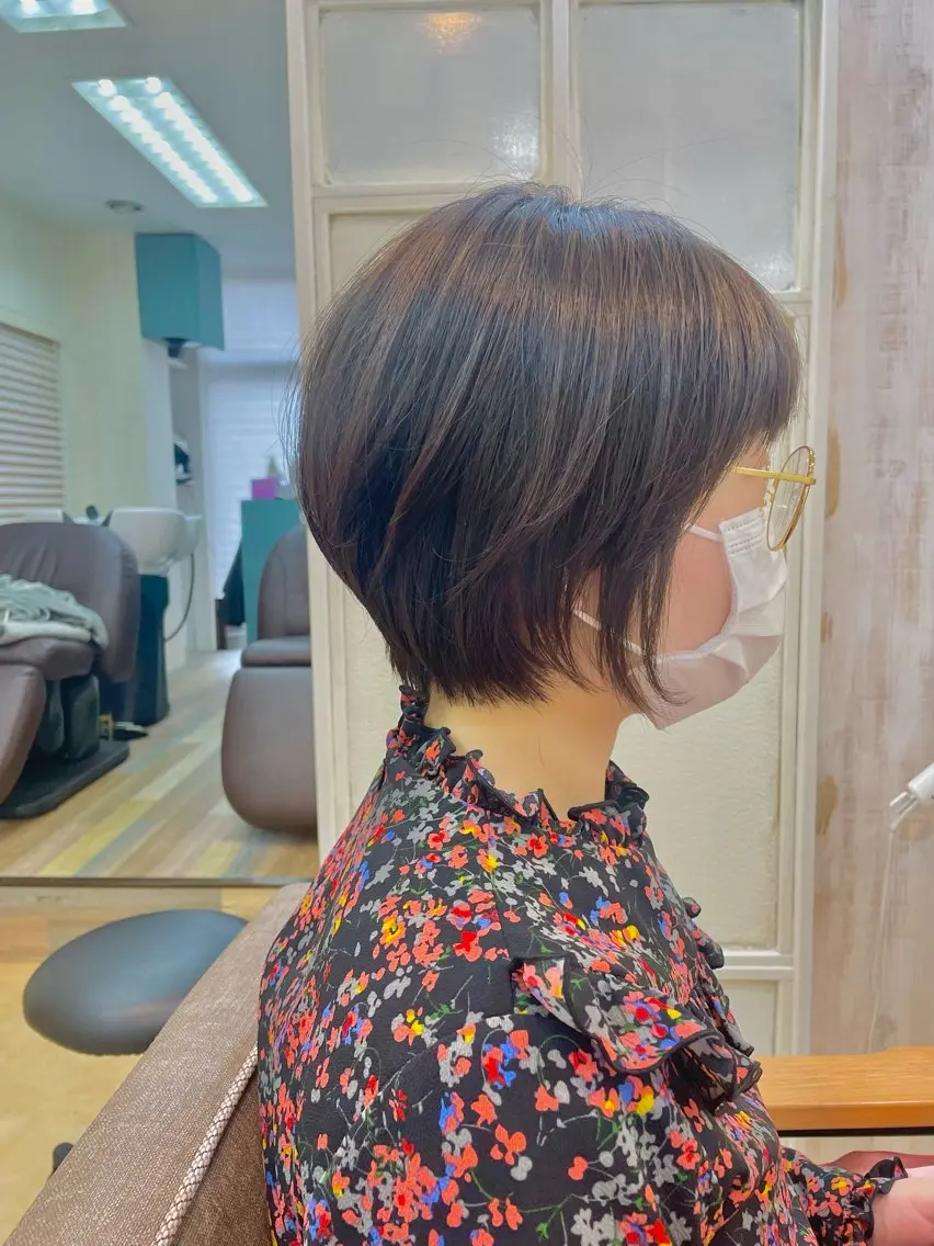 【ショートボブ限定】カット＋透明感カラーの写真