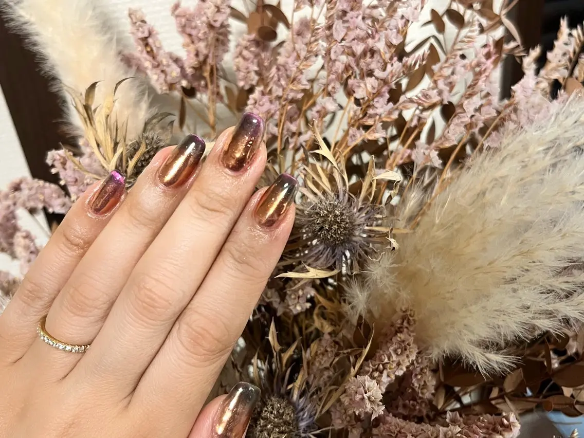 ネイル フレンチネイル マグネットネイル マグネットフレンチ ミラーネイル ワンカラーネイル ハンドネイル nail salon Reversiのネイルデザイン