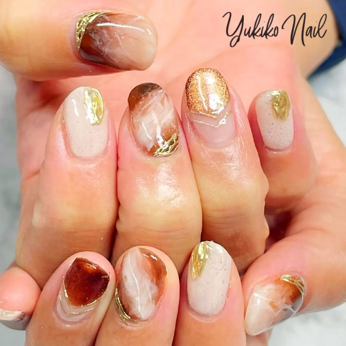ネイル ニュアンスネイル ハンドネイル ユキコ ネイルのネイルデザイン