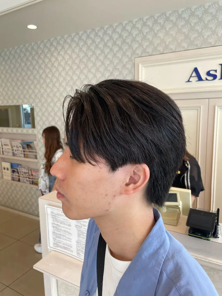メンズ 白髪ぼかしデザイン ハイライト/宮本純登のヘアスタイル