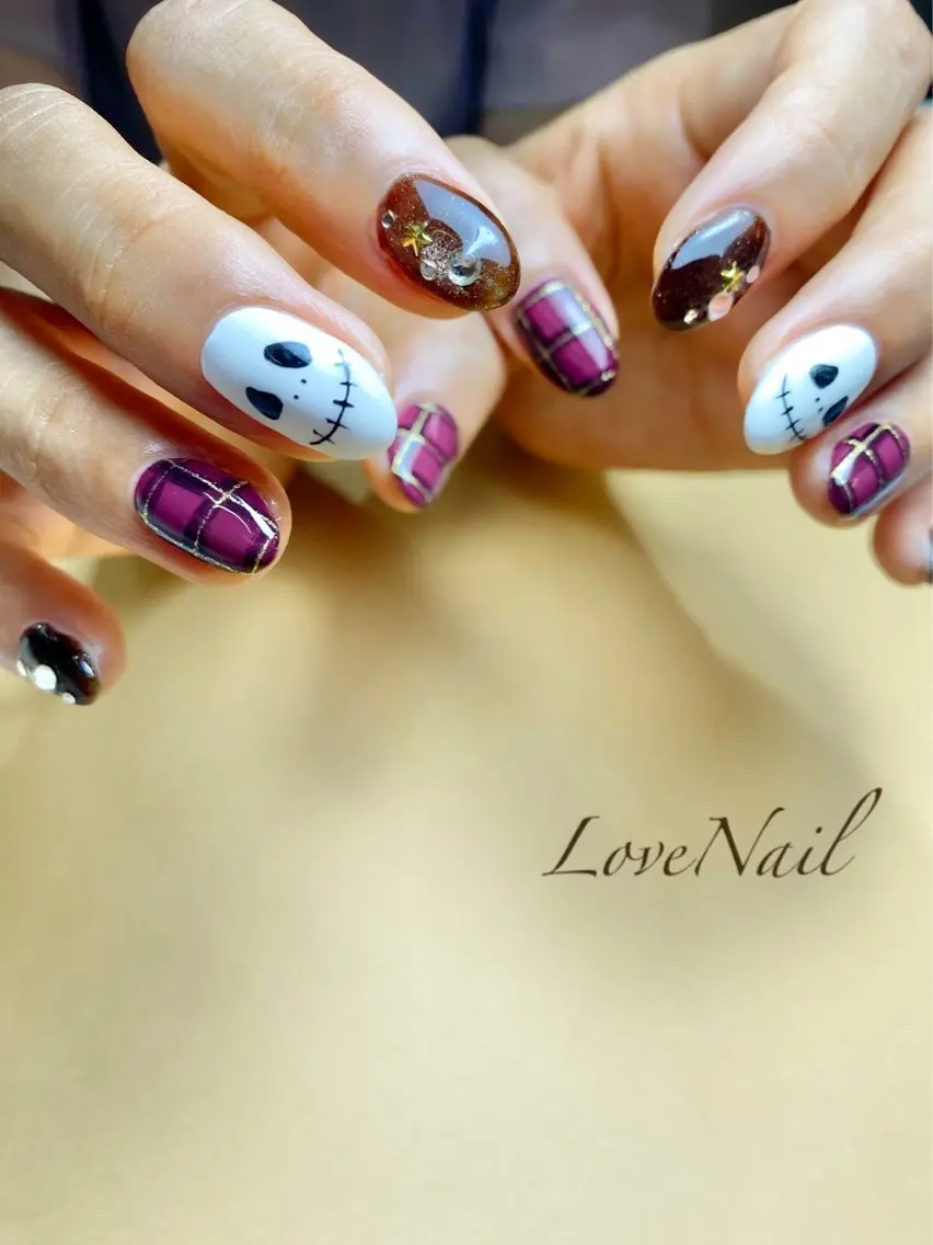 ネイル ハロウィン LoveNail HIROSHIMAのネイルデザイン