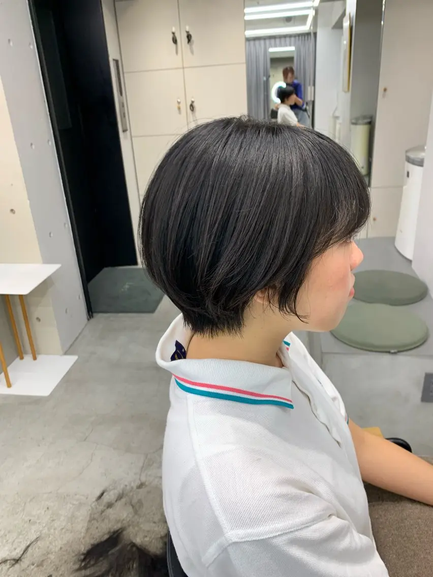 ショート 似合わせレイヤー ‪ෆ‪.*艶髪補修のヘアスタイル