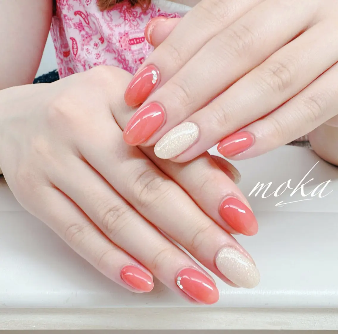 ネイル ハンドネイル ハンドケア 胡蝶蘭レディースサロ ンNailMOKAのネイルデザイン