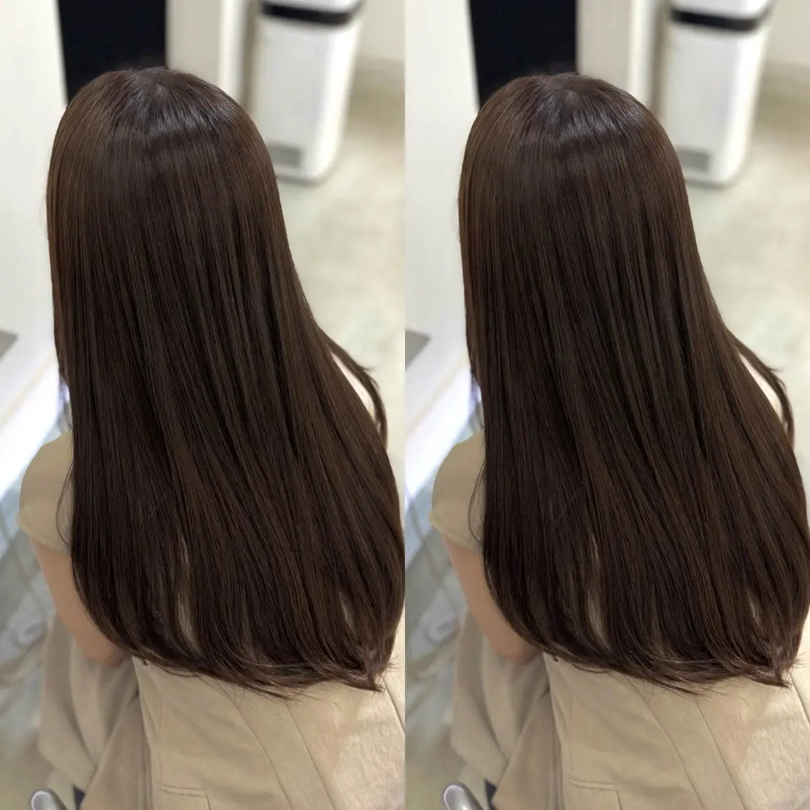 ロング カット ヘアカラー トリートメント 🌟透明感カラー 🌟松岡勇輝のヘアスタイル