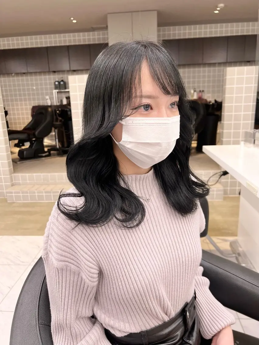 ミディアム カラー パーマ ヘアアレンジ メンズ 上品＆韓国風 🥀海心🥀のヘアスタイル