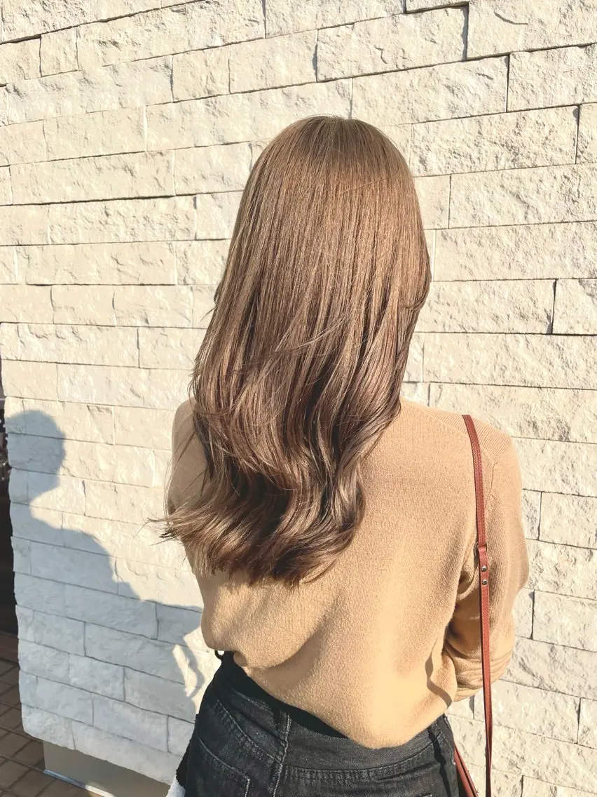 ロング カラー 三浦 悠のヘアスタイル