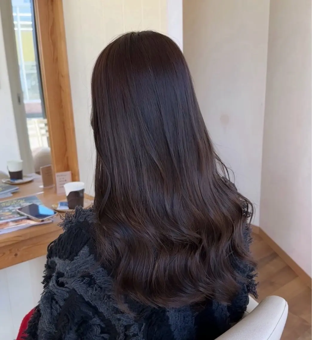 セミロング カット ヘアカラー 艶髪カラー/髪質改善 細貝 舞利のヘアスタイル