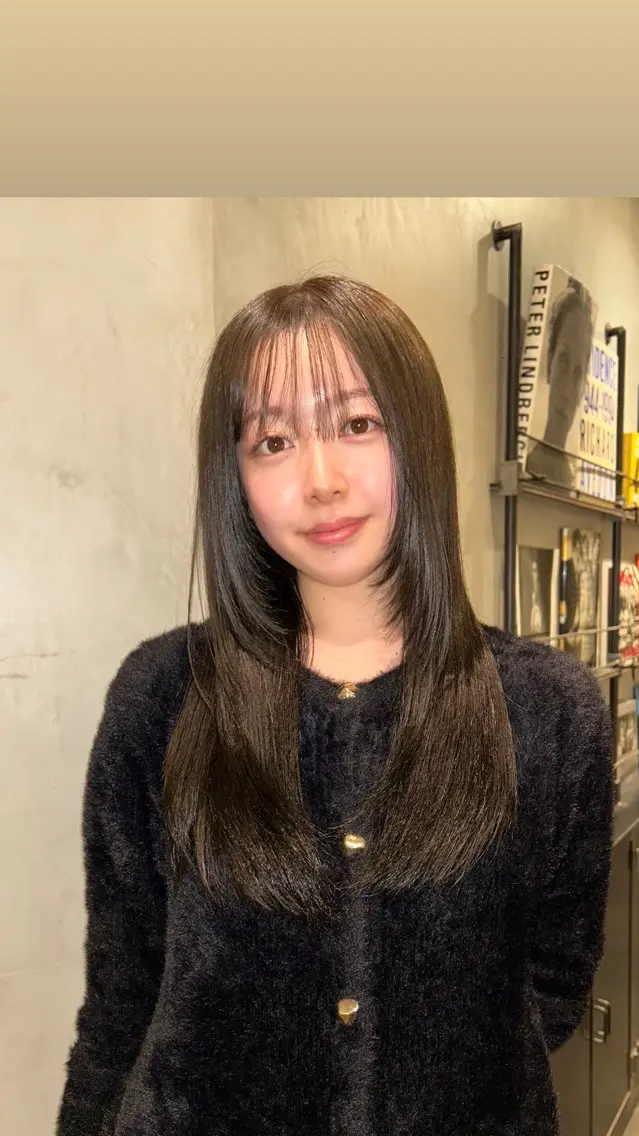 ロング カラー カット ヘアカラー タナカ カナ🫧のヘアスタイル