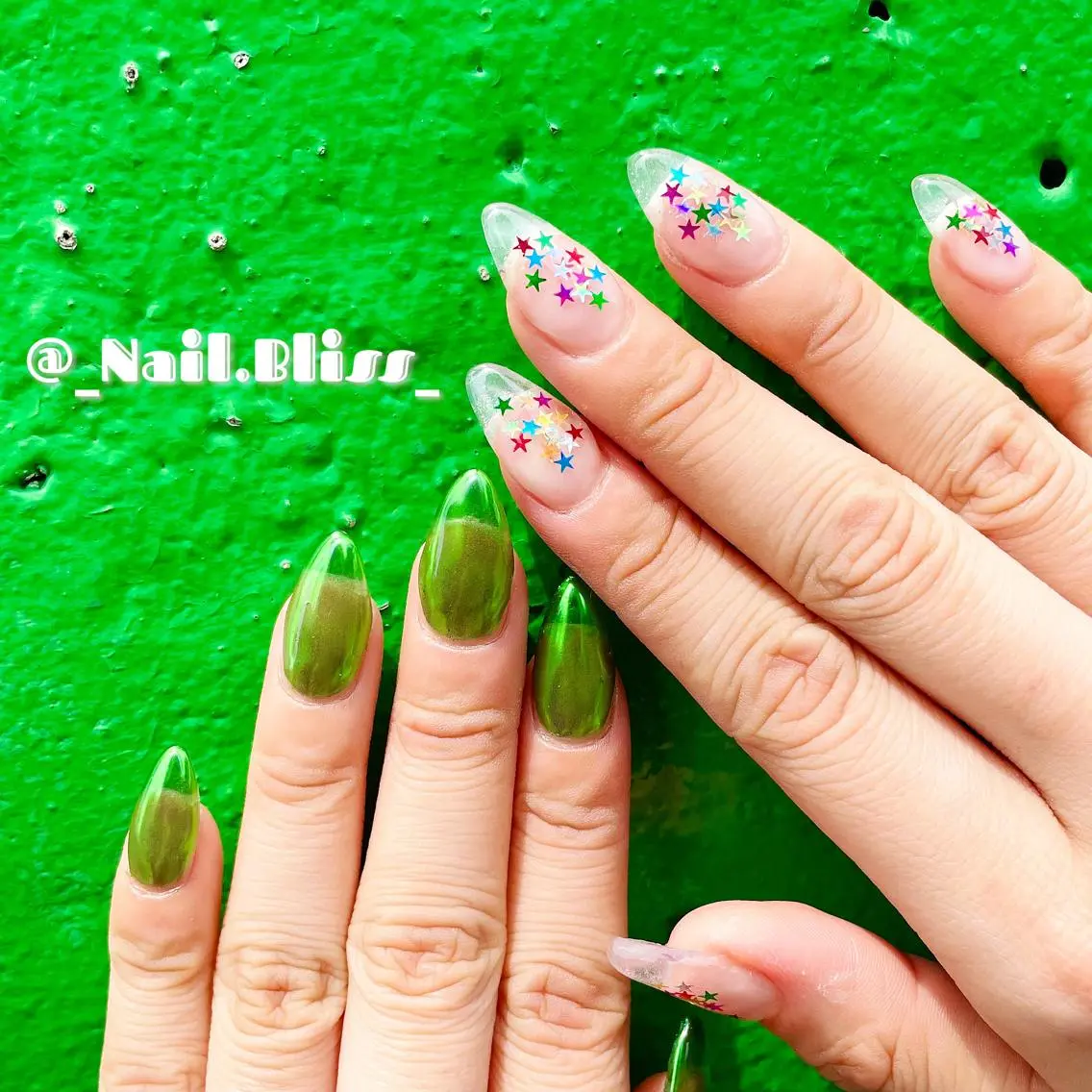 ネイル クリアネイル スカルプネイル ハンドネイル NAIL BLISSのネイルデザイン