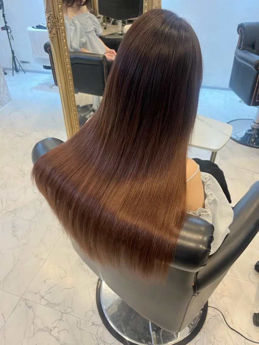 ロング エクステ ケアブリーチ&シール エクステの店和田翔莉のヘアスタイル