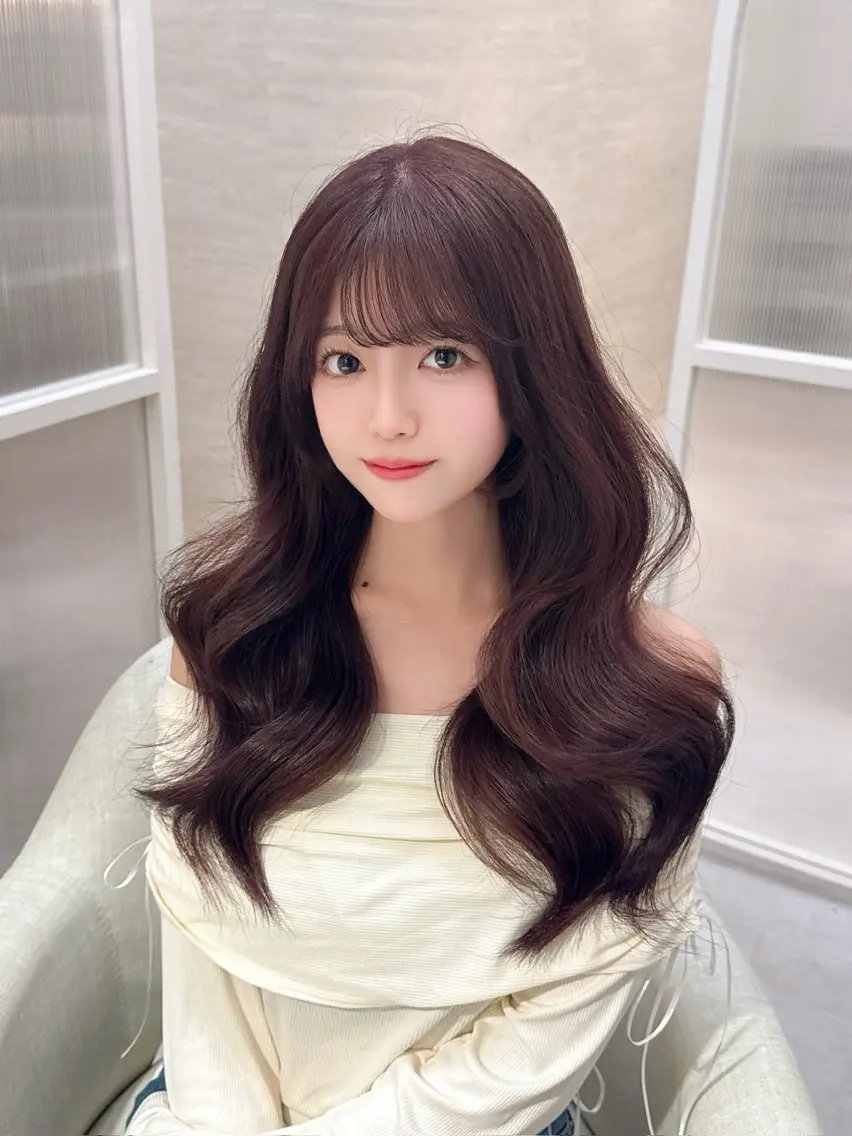 ロング 古川 美羽のヘアスタイル