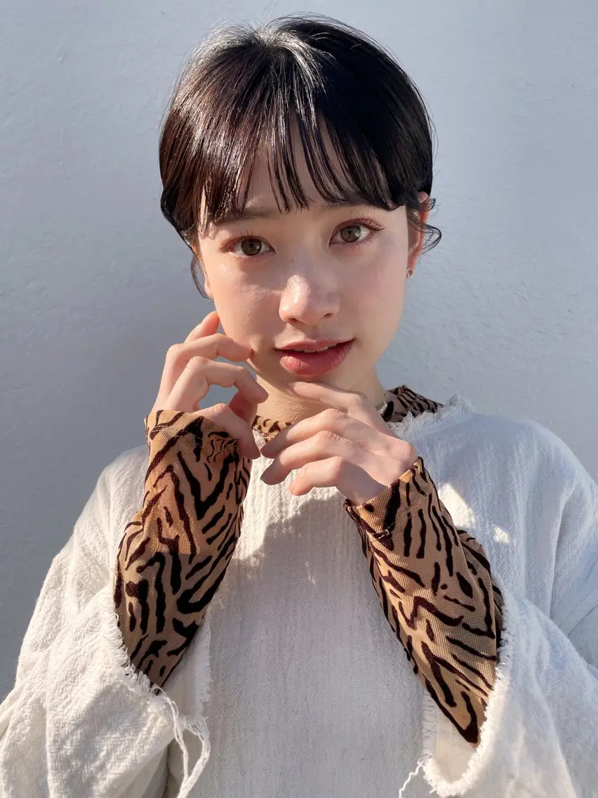 ショート カラー ヘアカラー 暖色カラー/ピンク カラー/HARUKAのヘアスタイル
