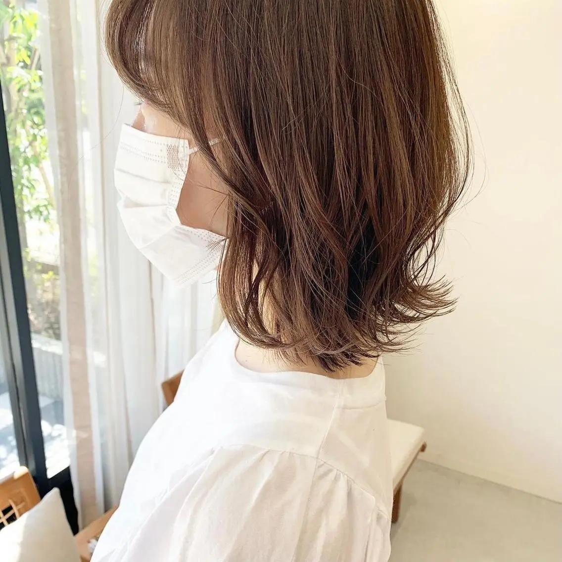 ミディアム カラー パーマ ヘアアレンジ 石井 竜也のヘアスタイル