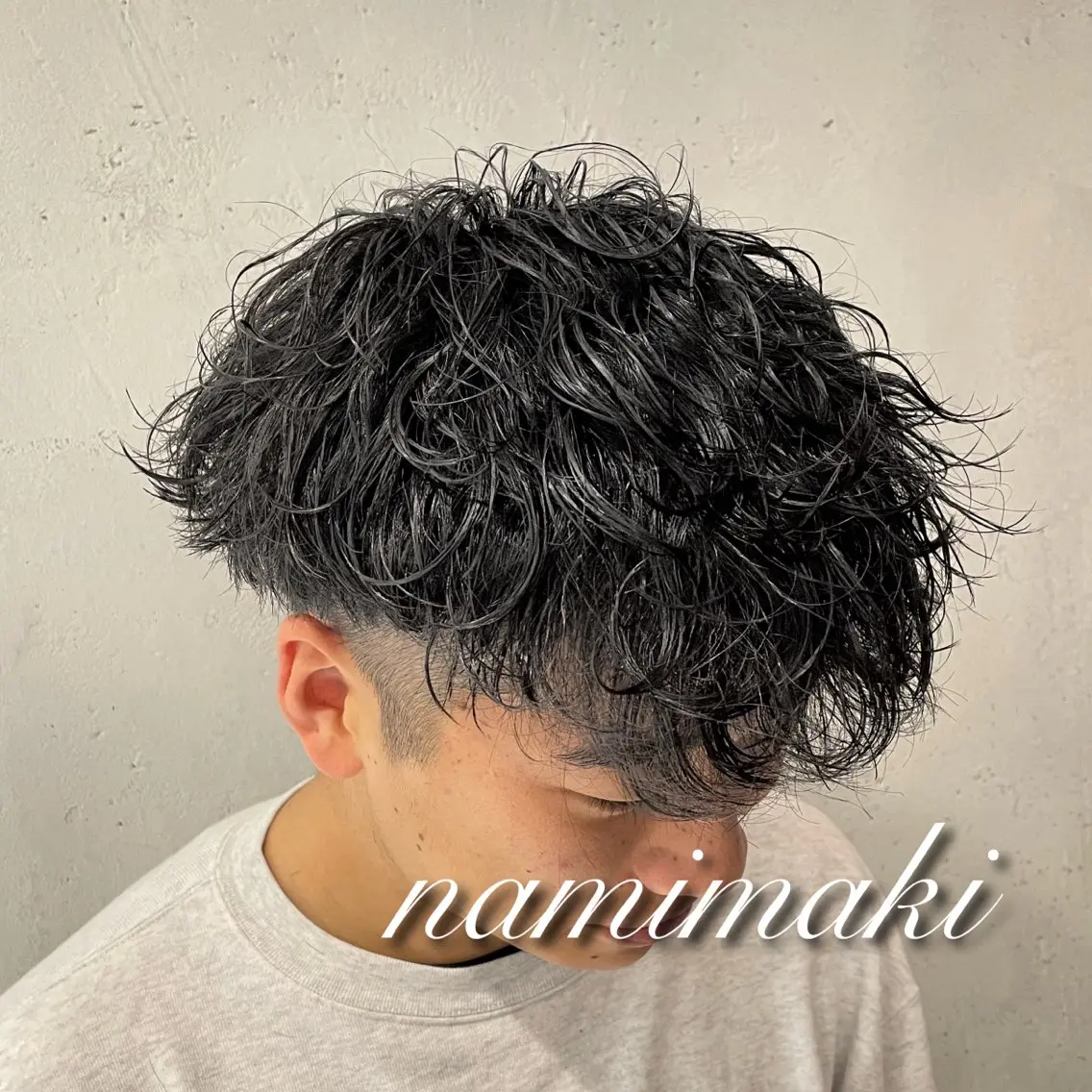 パーマ メンズ カット パーマ 横浜メンズパーマ🔥 大野賢人のヘアスタイル