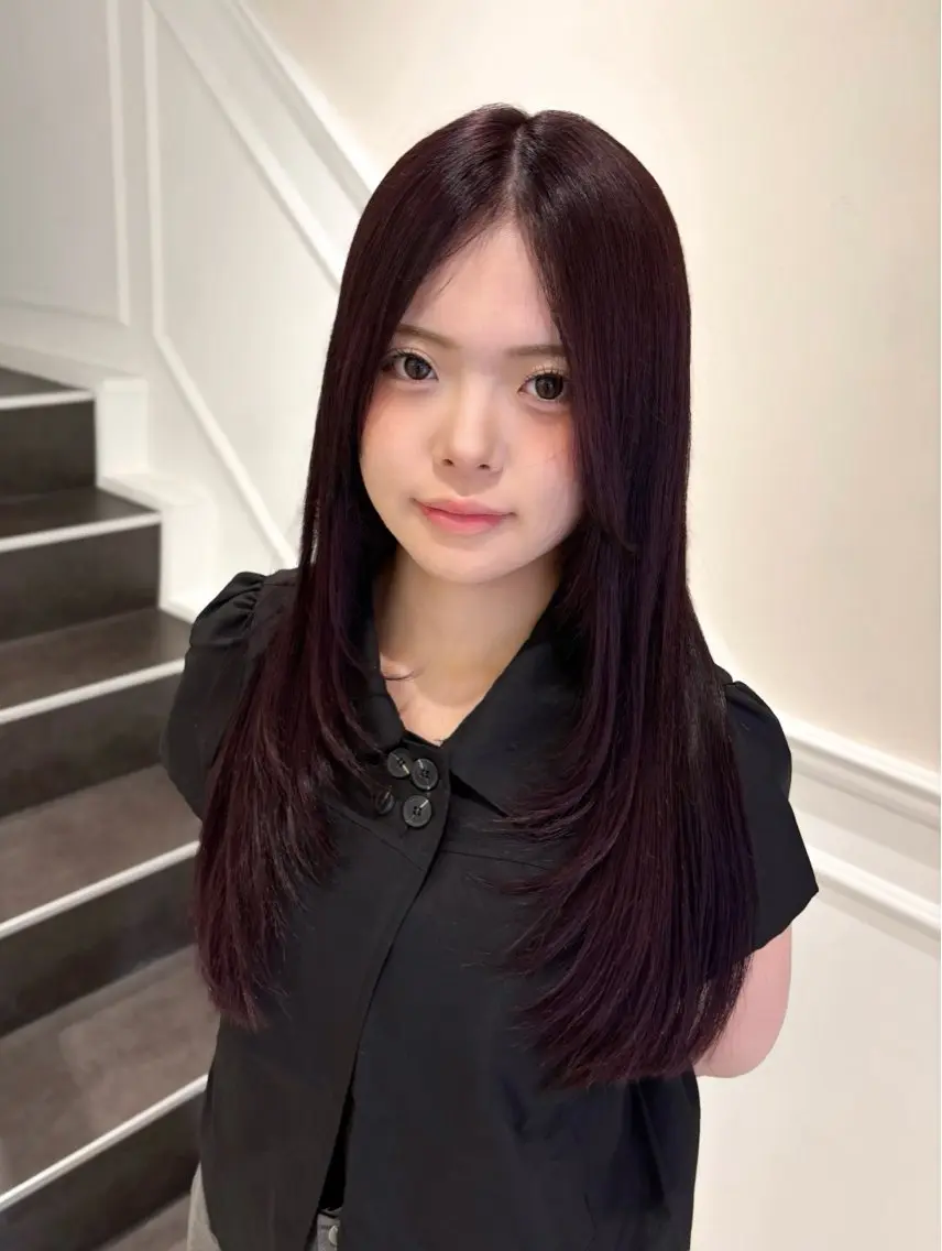 ロング カラー ヘアカラー トリートメント 柔らかgirly/ レイヤー/yuiのヘアスタイル