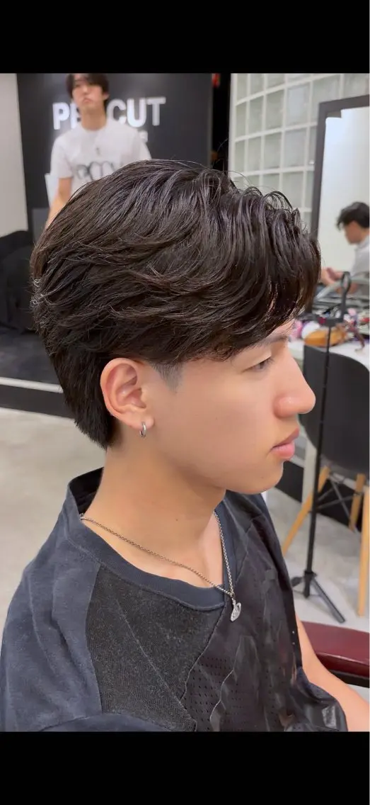 メンズ センターパート メンズ特化🍀田上 一颯/PERCUTのヘアスタイル