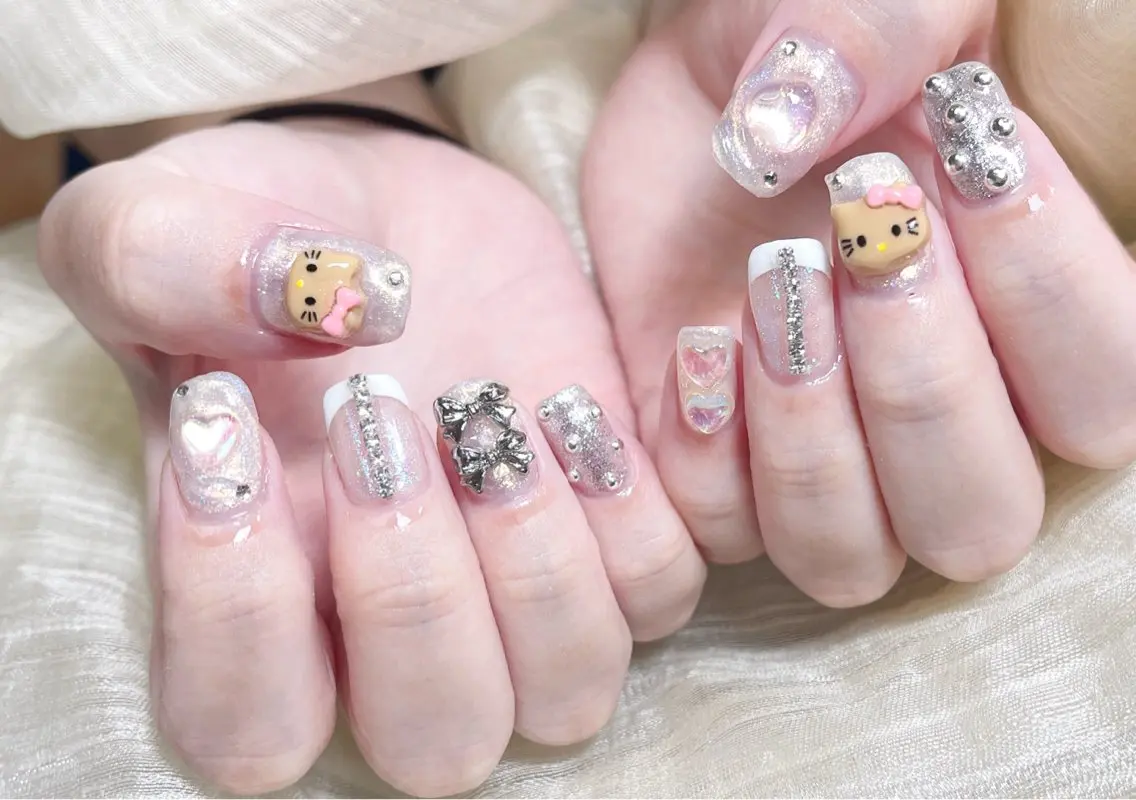 ネイル ハンドネイル 🎀ネイルサロン エクラYUI🎀のネイルデザイン