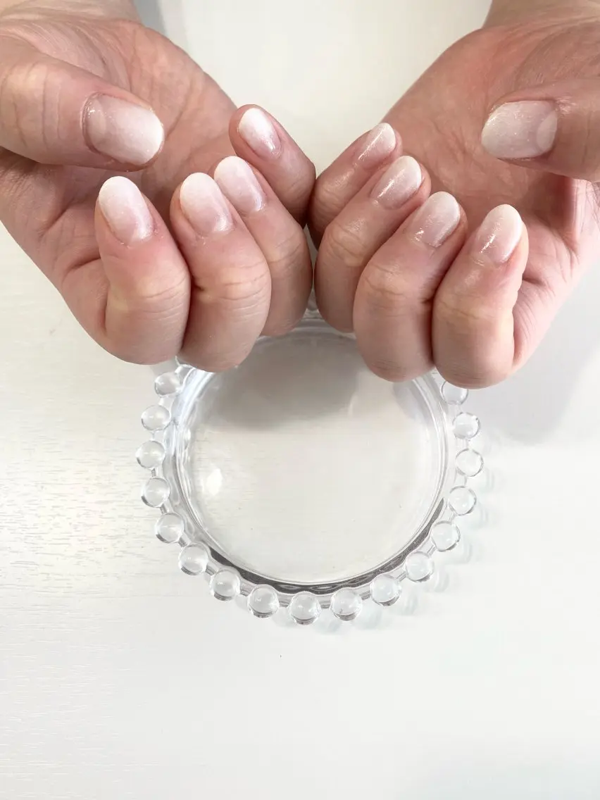 💅ハンド　🦋カラーグラデーション(クリアベース)🦋オフ無しの写真