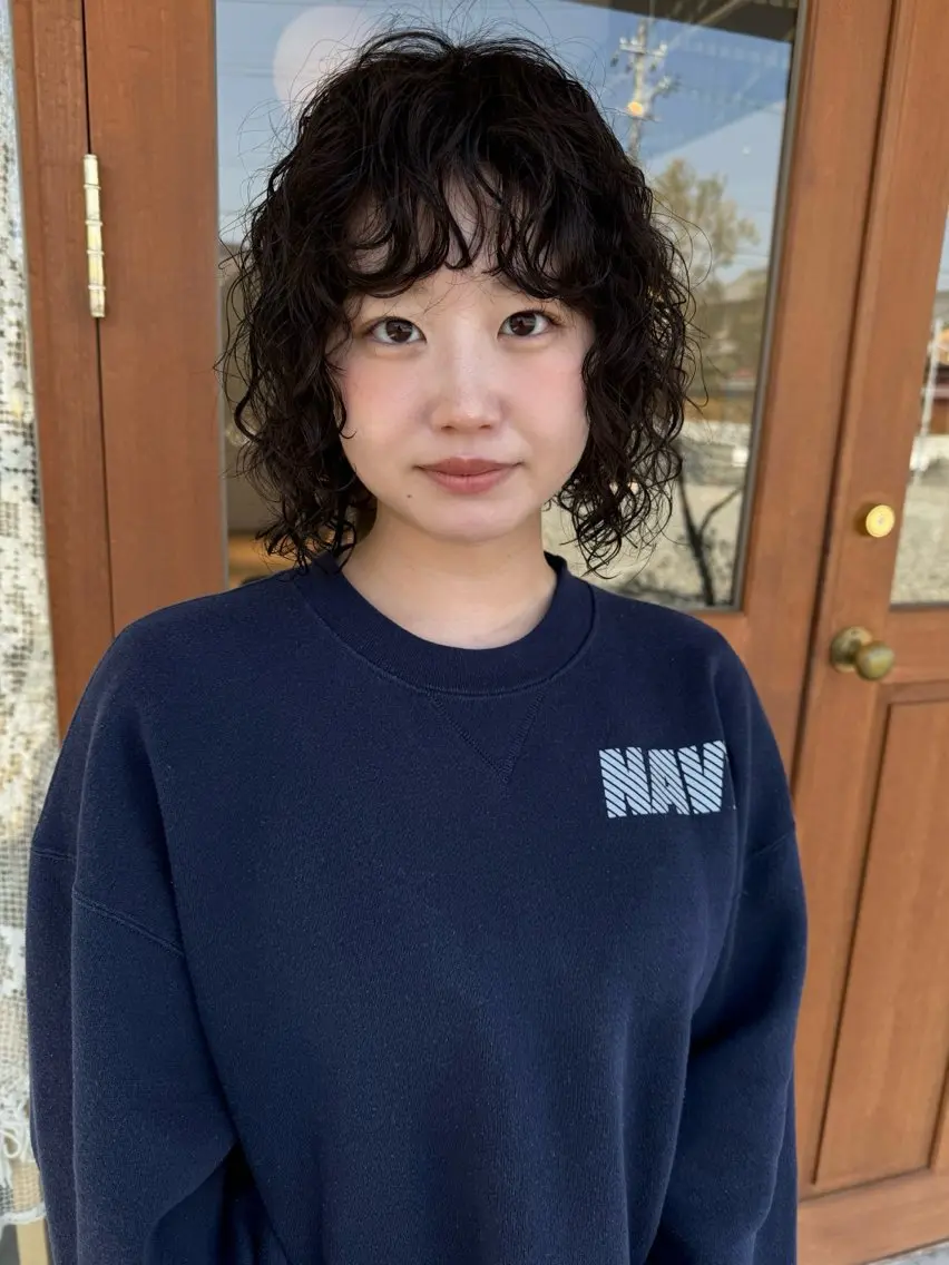 【抜け感ウェーブ】カット＋ケアパーマの写真