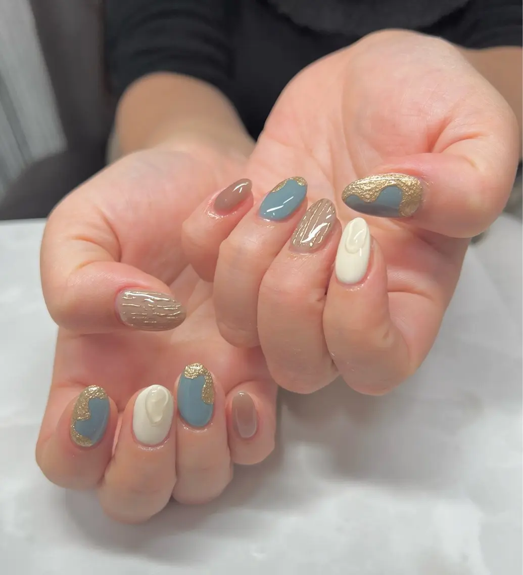 ネイル AISAフィル× ハードモチ最強のネイルデザイン
