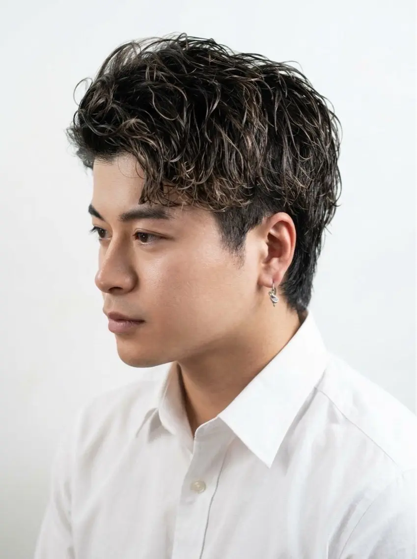 ショート パーマ 小松 美雄のヘアスタイル