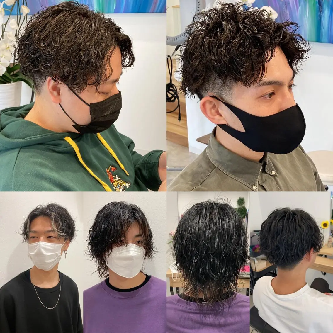 ショート パーマ メンズ リベイルけんた モデル募集のヘアスタイル